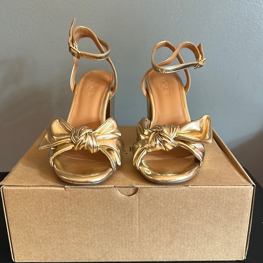 J. Crew Knotted Heeled Sandals